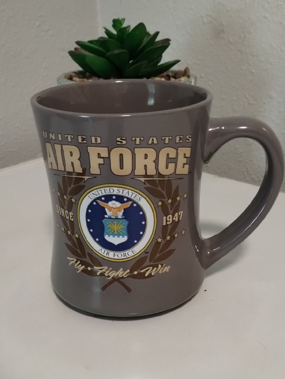 Source Unknown Gray United States Air Force Ceramic Mug